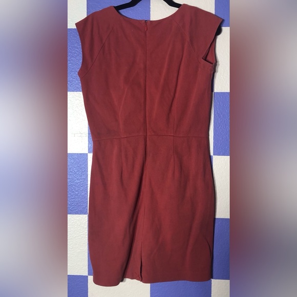 Banana Republic Coral Sheath Dress with Cap Sleeve - Size 8 - Picture 2 of 6